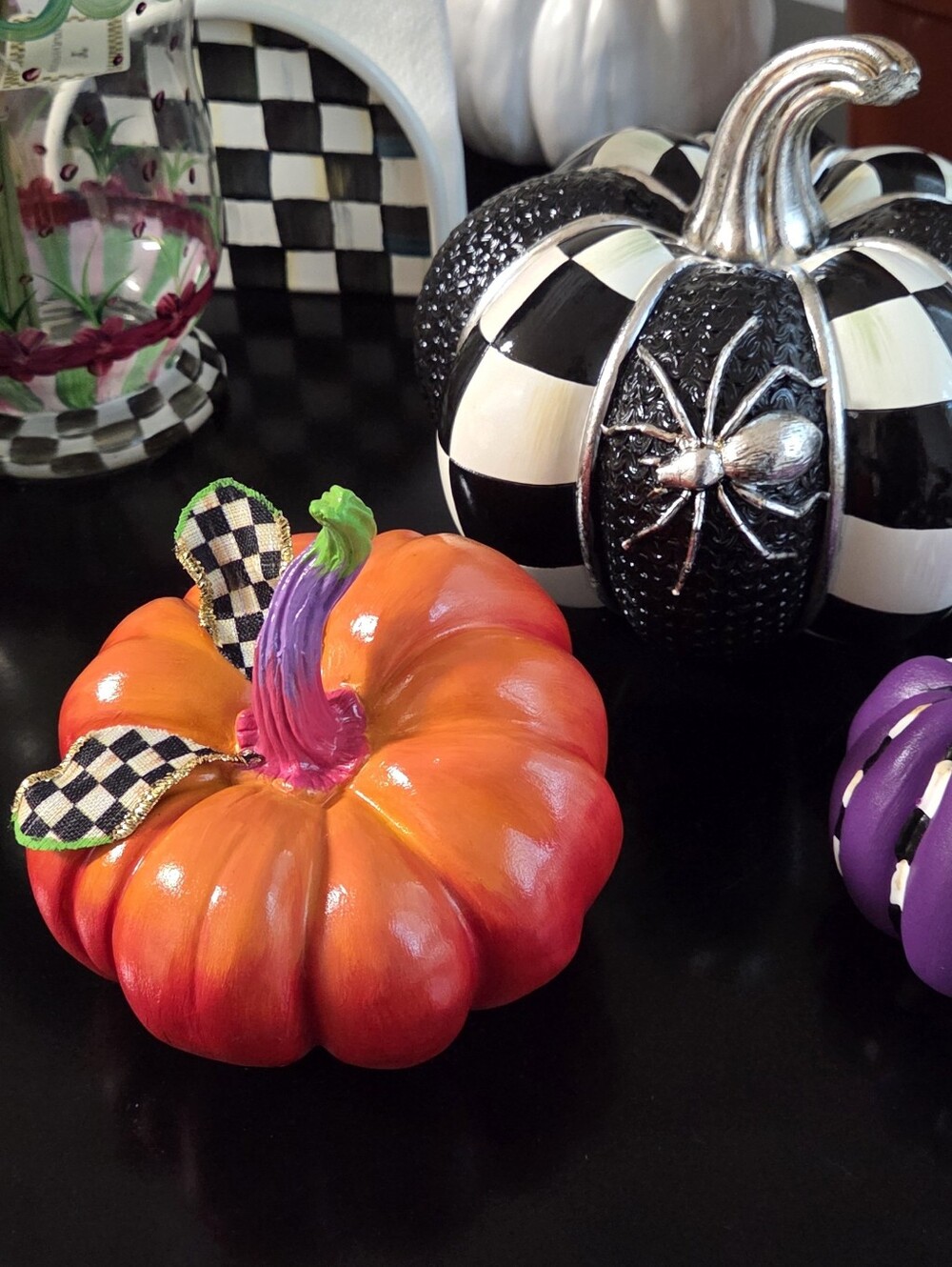 Mackenzie-Childs Inspired Ombre Pumpkin, Small